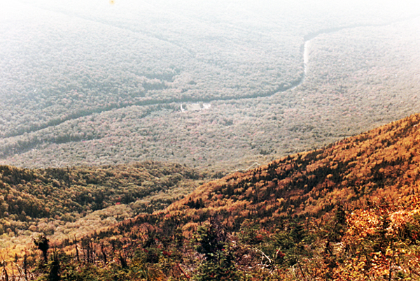 view from Cannon Mountain Aerial Tramway